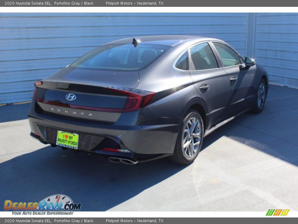 2020 Hyundai Sonata SEL Portofino Gray / Black Photo #8