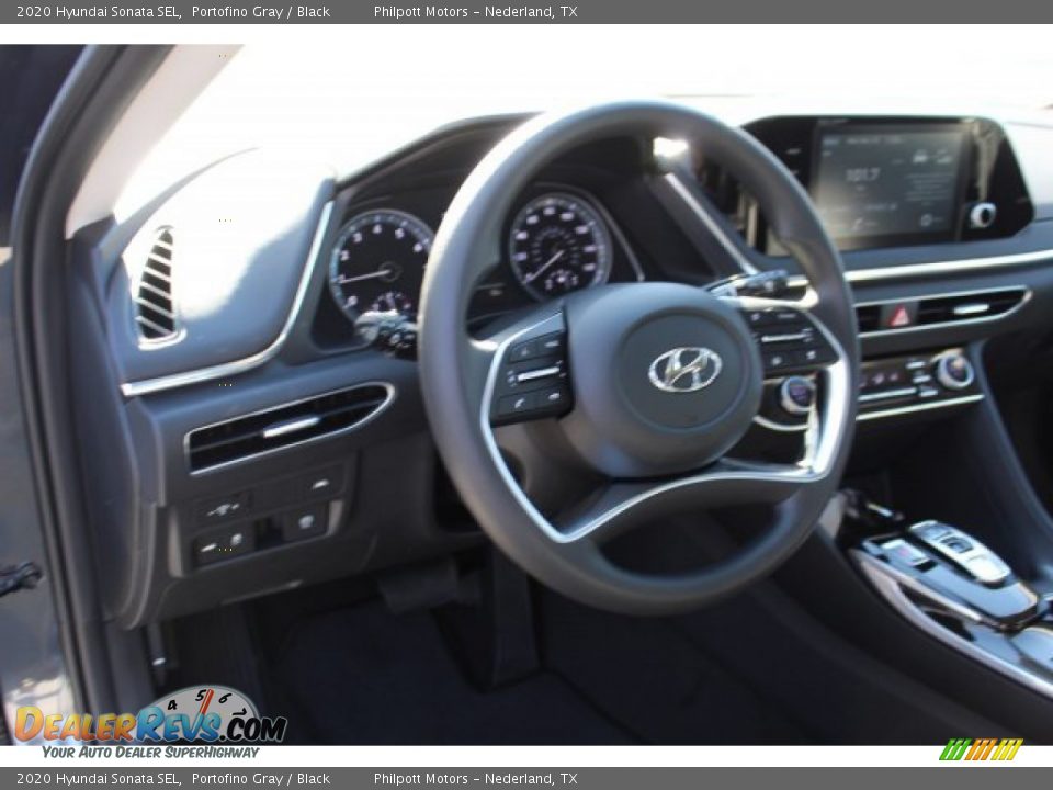 2020 Hyundai Sonata SEL Portofino Gray / Black Photo #13