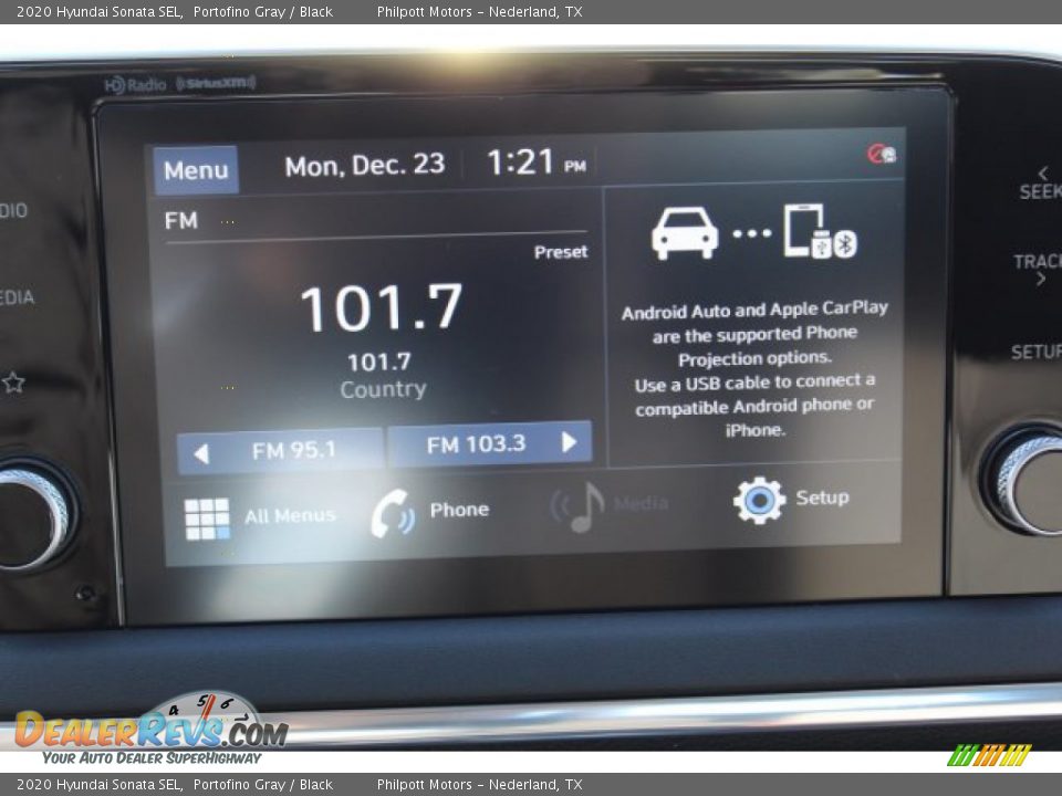2020 Hyundai Sonata SEL Portofino Gray / Black Photo #18
