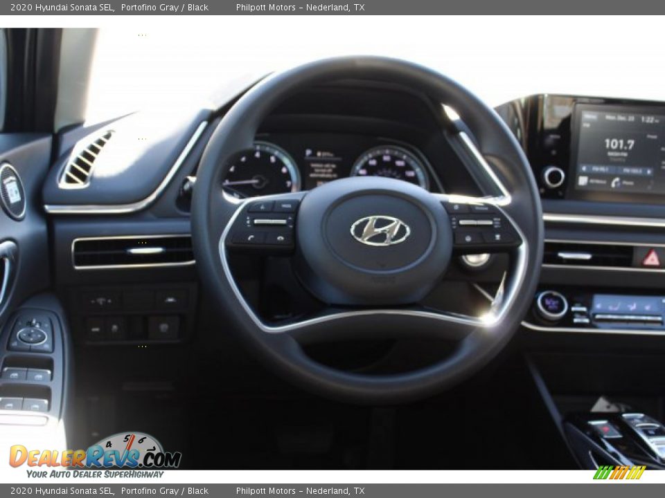 2020 Hyundai Sonata SEL Portofino Gray / Black Photo #25