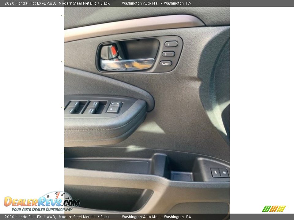 2020 Honda Pilot EX-L AWD Modern Steel Metallic / Black Photo #11