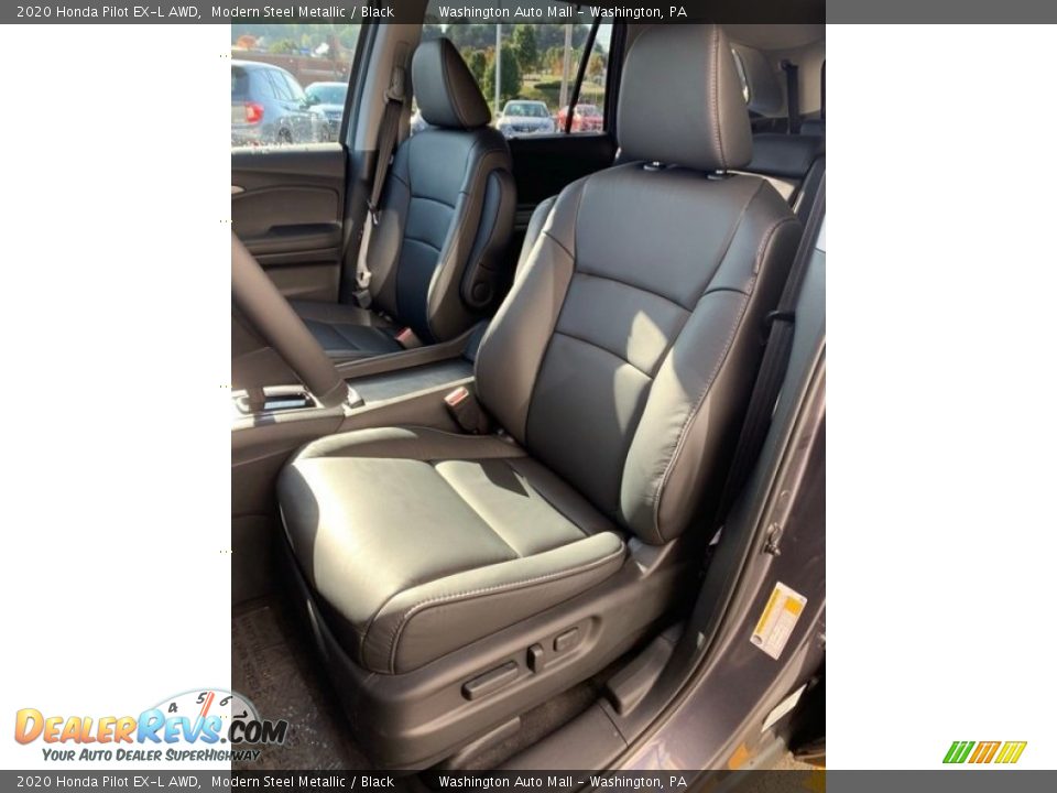 2020 Honda Pilot EX-L AWD Modern Steel Metallic / Black Photo #14