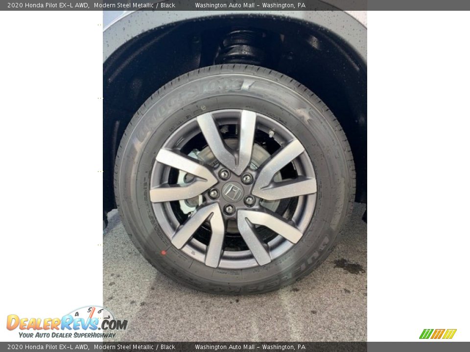 2020 Honda Pilot EX-L AWD Modern Steel Metallic / Black Photo #35