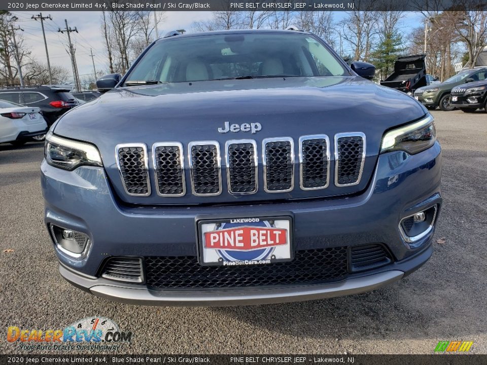 2020 Jeep Cherokee Limited 4x4 Blue Shade Pearl / Ski Gray/Black Photo #2