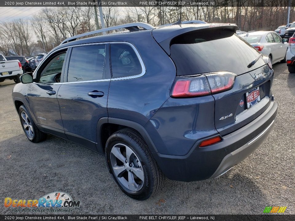 2020 Jeep Cherokee Limited 4x4 Blue Shade Pearl / Ski Gray/Black Photo #4