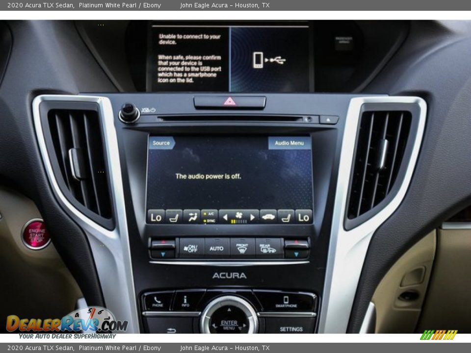 2020 Acura TLX Sedan Platinum White Pearl / Ebony Photo #13
