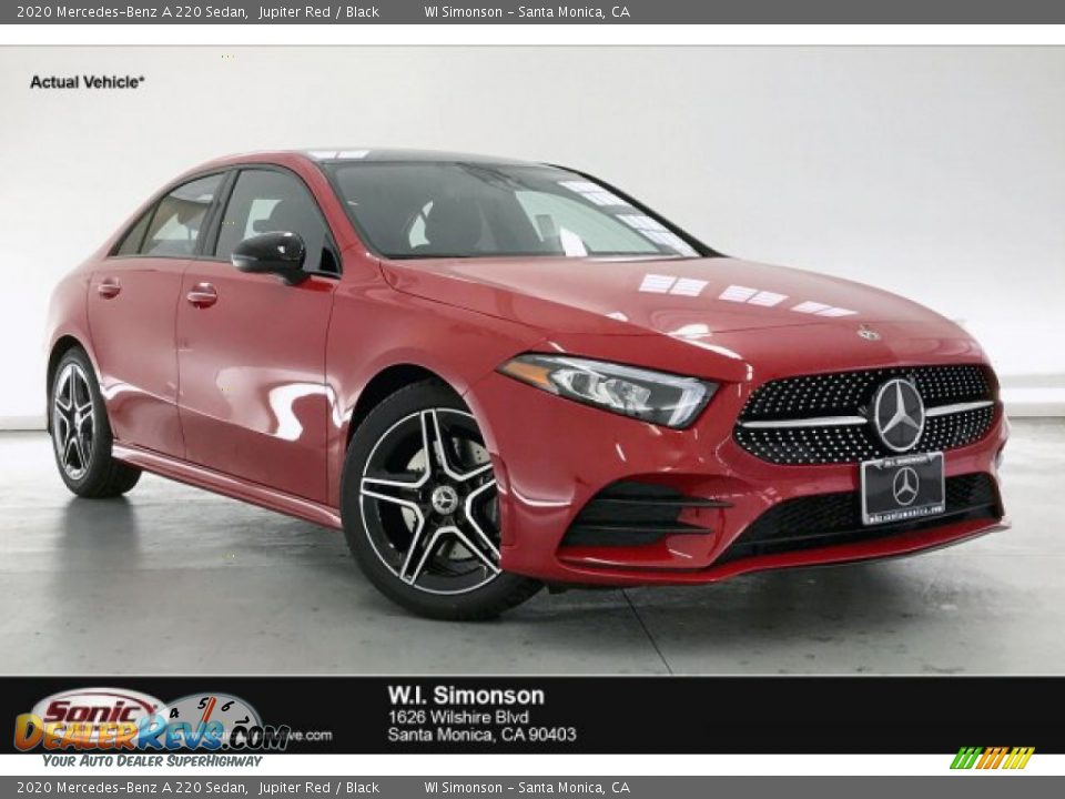 2020 Mercedes-Benz A 220 Sedan Jupiter Red / Black Photo #1