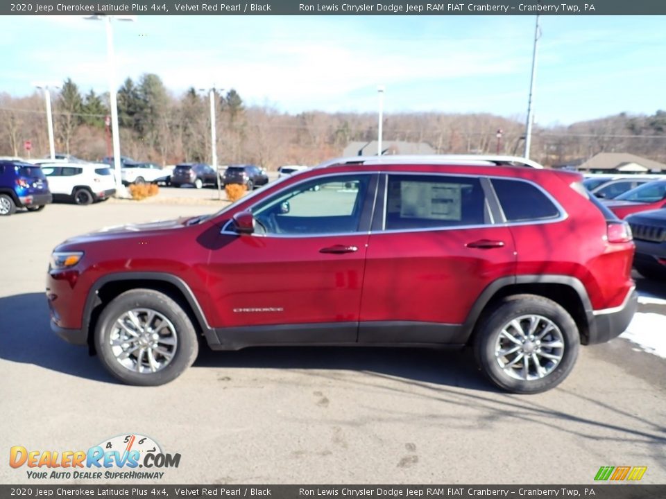 2020 Jeep Cherokee Latitude Plus 4x4 Velvet Red Pearl / Black Photo #2
