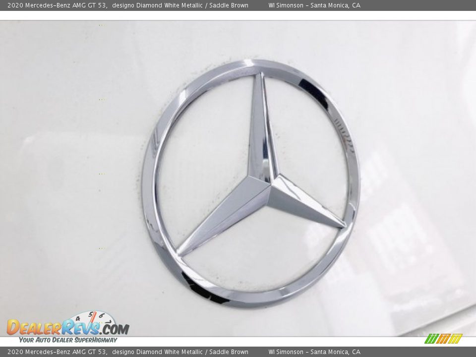 2020 Mercedes-Benz AMG GT 53 designo Diamond White Metallic / Saddle Brown Photo #7