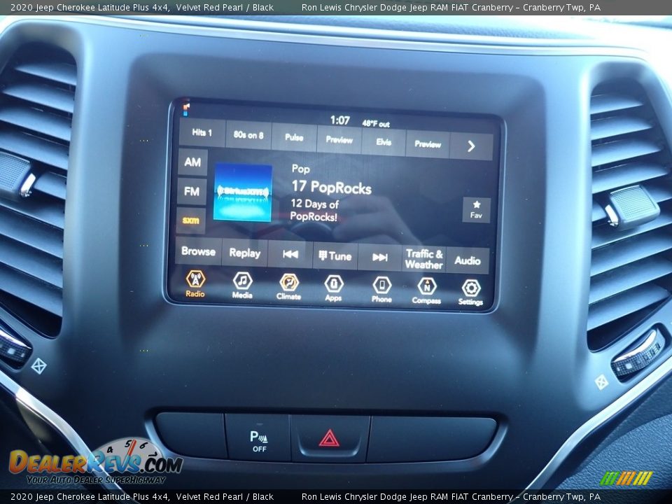 2020 Jeep Cherokee Latitude Plus 4x4 Velvet Red Pearl / Black Photo #16