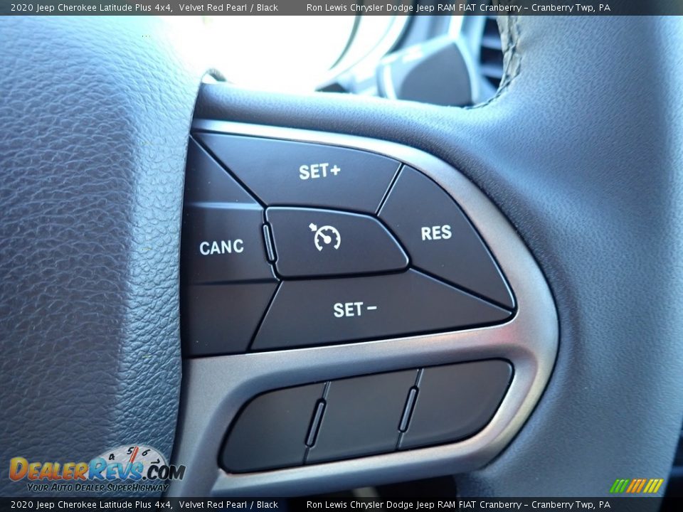 2020 Jeep Cherokee Latitude Plus 4x4 Velvet Red Pearl / Black Photo #18