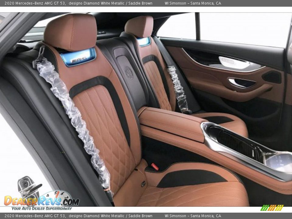 2020 Mercedes-Benz AMG GT 53 designo Diamond White Metallic / Saddle Brown Photo #13