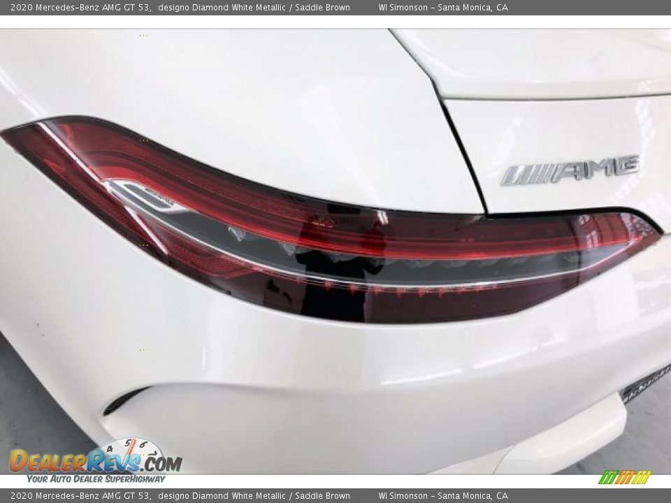 2020 Mercedes-Benz AMG GT 53 designo Diamond White Metallic / Saddle Brown Photo #26