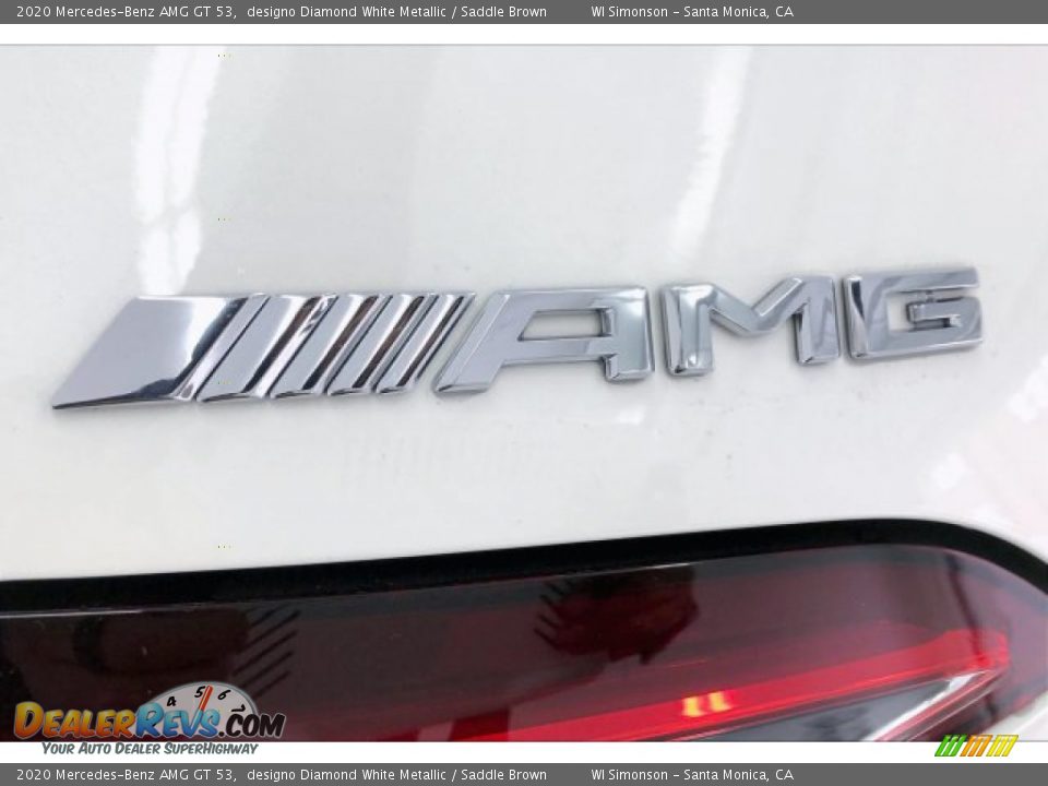 2020 Mercedes-Benz AMG GT 53 designo Diamond White Metallic / Saddle Brown Photo #27