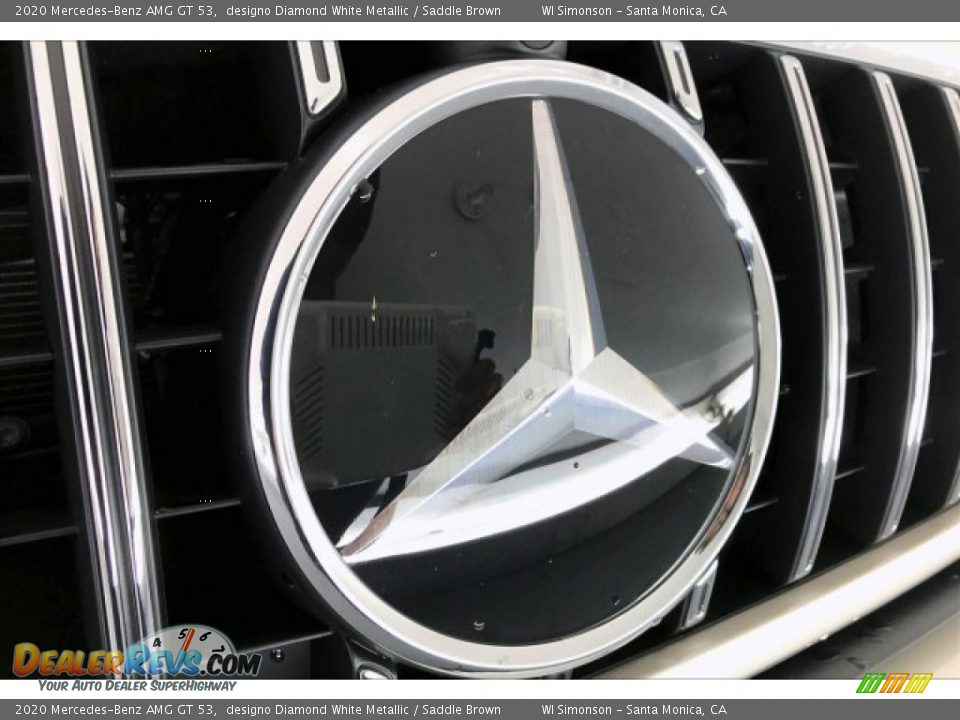2020 Mercedes-Benz AMG GT 53 designo Diamond White Metallic / Saddle Brown Photo #33