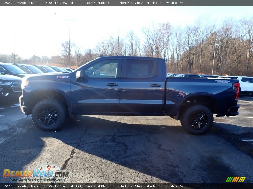 2020 Chevrolet Silverado 1500 LTZ Crew Cab 4x4 Black / Jet Black Photo #2