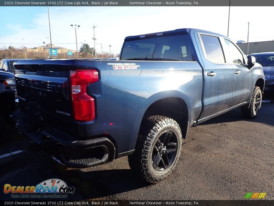 2020 Chevrolet Silverado 1500 LTZ Crew Cab 4x4 Black / Jet Black Photo #4