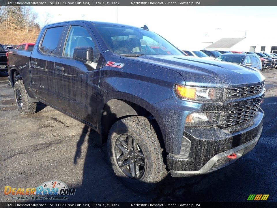 2020 Chevrolet Silverado 1500 LTZ Crew Cab 4x4 Black / Jet Black Photo #6