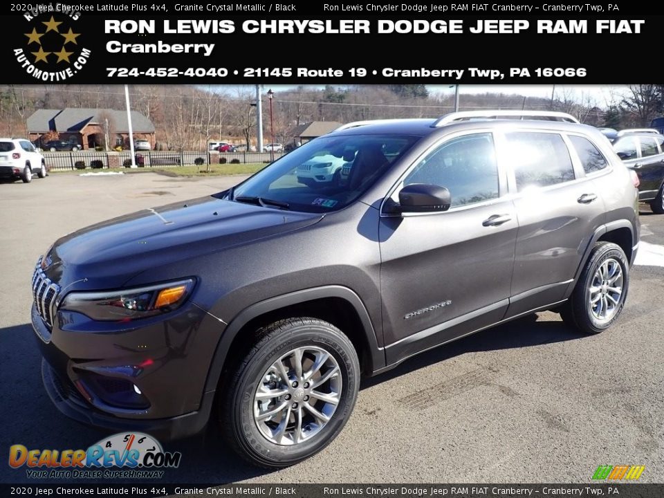 2020 Jeep Cherokee Latitude Plus 4x4 Granite Crystal Metallic / Black Photo #1
