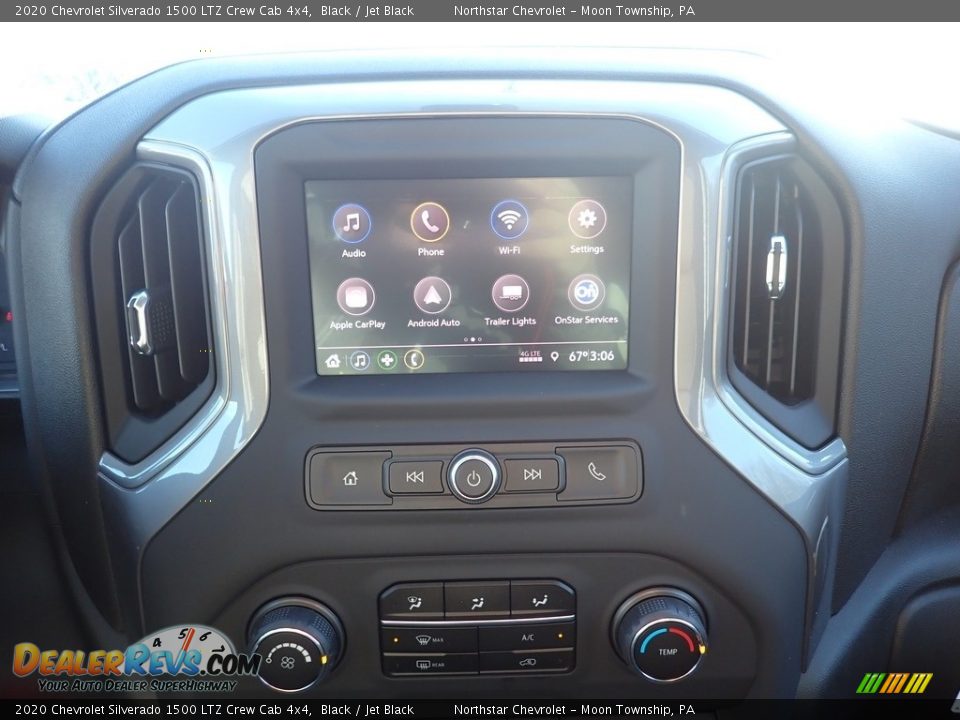 2020 Chevrolet Silverado 1500 LTZ Crew Cab 4x4 Black / Jet Black Photo #15