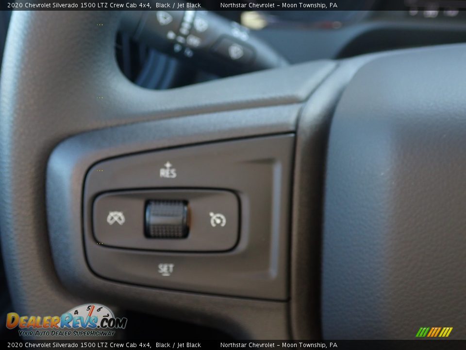 2020 Chevrolet Silverado 1500 LTZ Crew Cab 4x4 Black / Jet Black Photo #17
