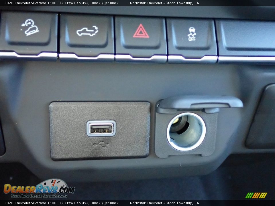 2020 Chevrolet Silverado 1500 LTZ Crew Cab 4x4 Black / Jet Black Photo #20
