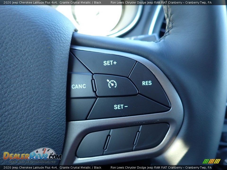 2020 Jeep Cherokee Latitude Plus 4x4 Granite Crystal Metallic / Black Photo #17