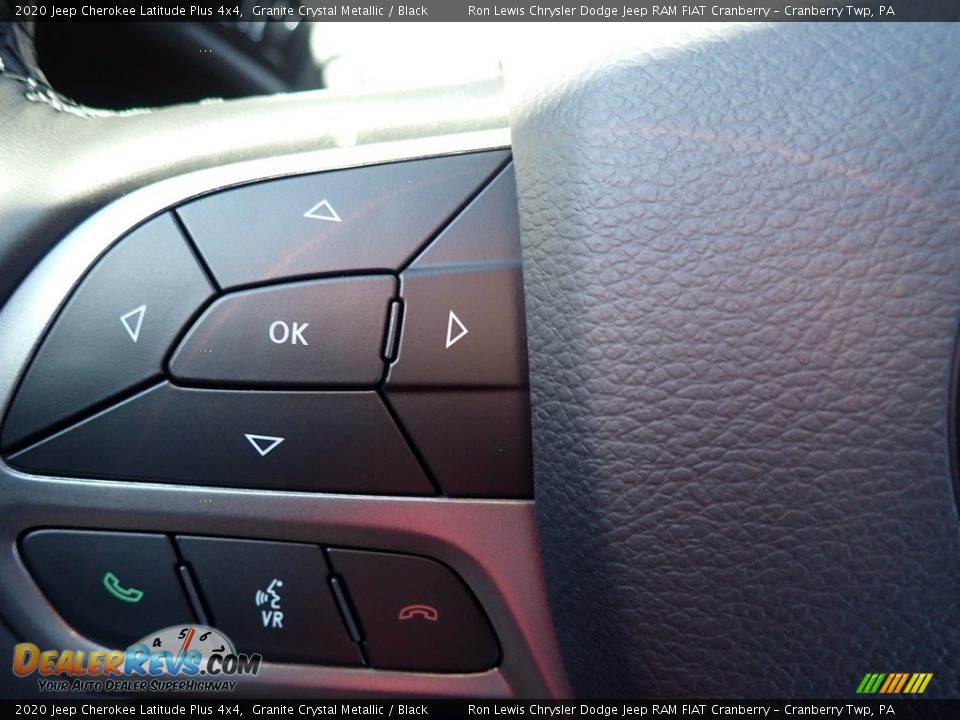 2020 Jeep Cherokee Latitude Plus 4x4 Granite Crystal Metallic / Black Photo #18