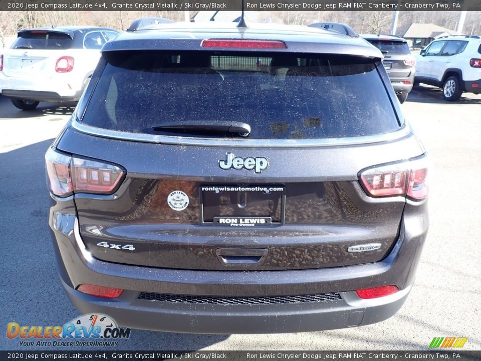 2020 Jeep Compass Latitude 4x4 Granite Crystal Metallic / Ski Gray/Black Photo #3