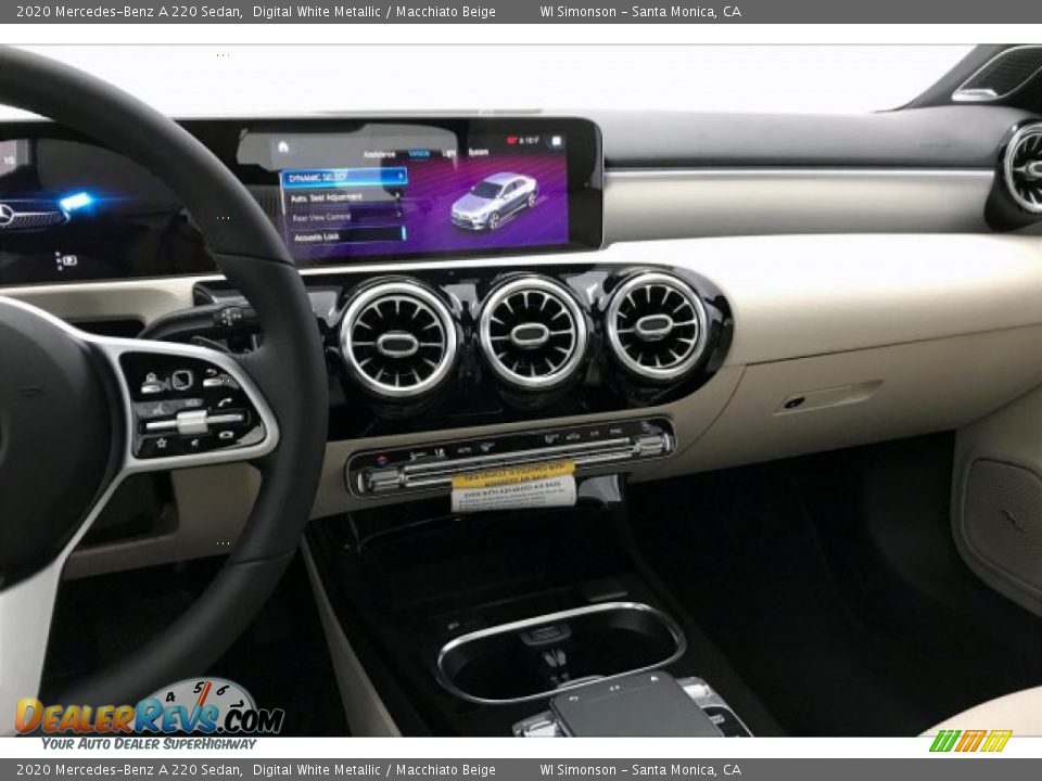2020 Mercedes-Benz A 220 Sedan Digital White Metallic / Macchiato Beige Photo #6