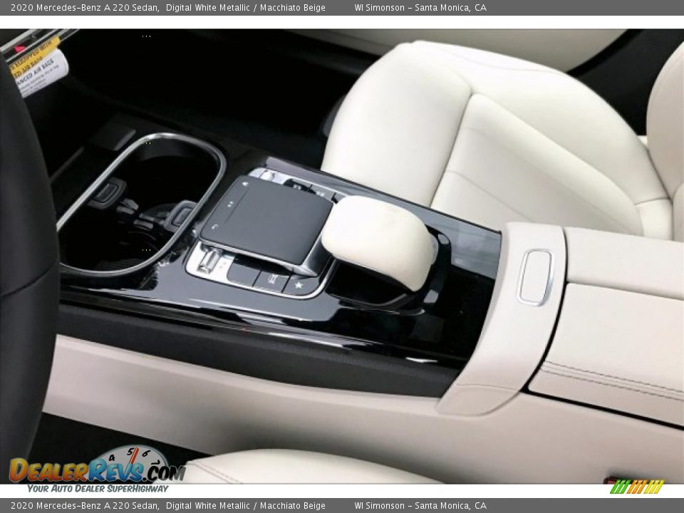 2020 Mercedes-Benz A 220 Sedan Digital White Metallic / Macchiato Beige Photo #7