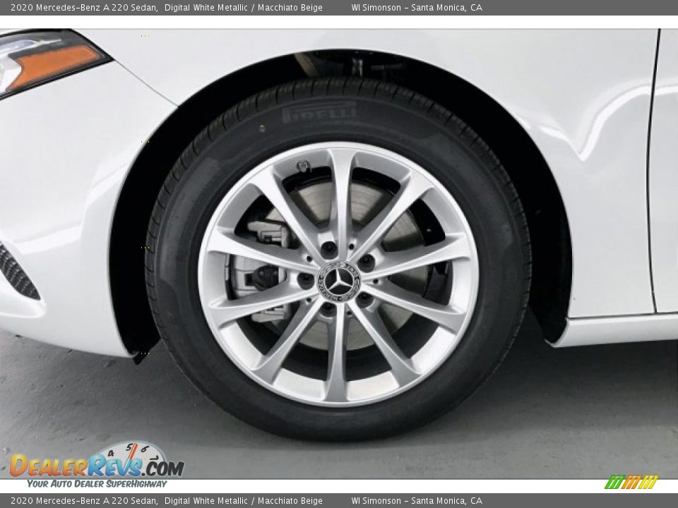 2020 Mercedes-Benz A 220 Sedan Digital White Metallic / Macchiato Beige Photo #9