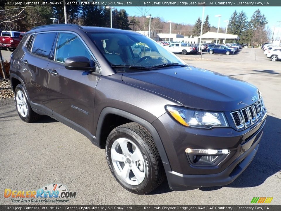 2020 Jeep Compass Latitude 4x4 Granite Crystal Metallic / Ski Gray/Black Photo #6