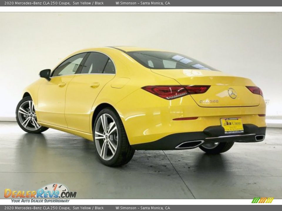 2020 Mercedes-Benz CLA 250 Coupe Sun Yellow / Black Photo #2