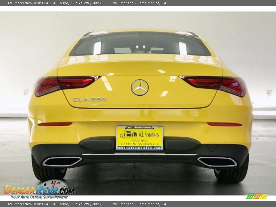 2020 Mercedes-Benz CLA 250 Coupe Sun Yellow / Black Photo #3