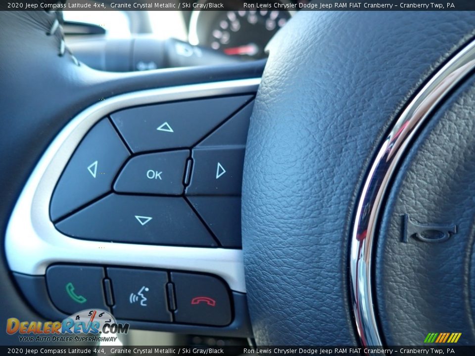2020 Jeep Compass Latitude 4x4 Granite Crystal Metallic / Ski Gray/Black Photo #17