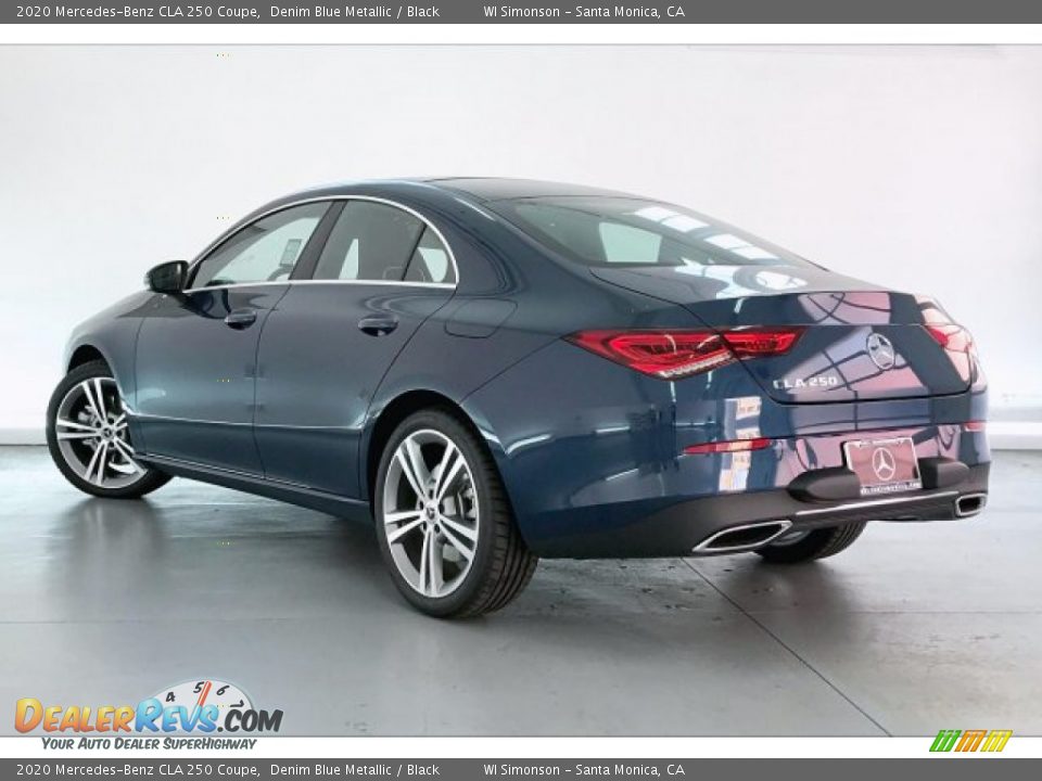2020 Mercedes-Benz CLA 250 Coupe Denim Blue Metallic / Black Photo #2