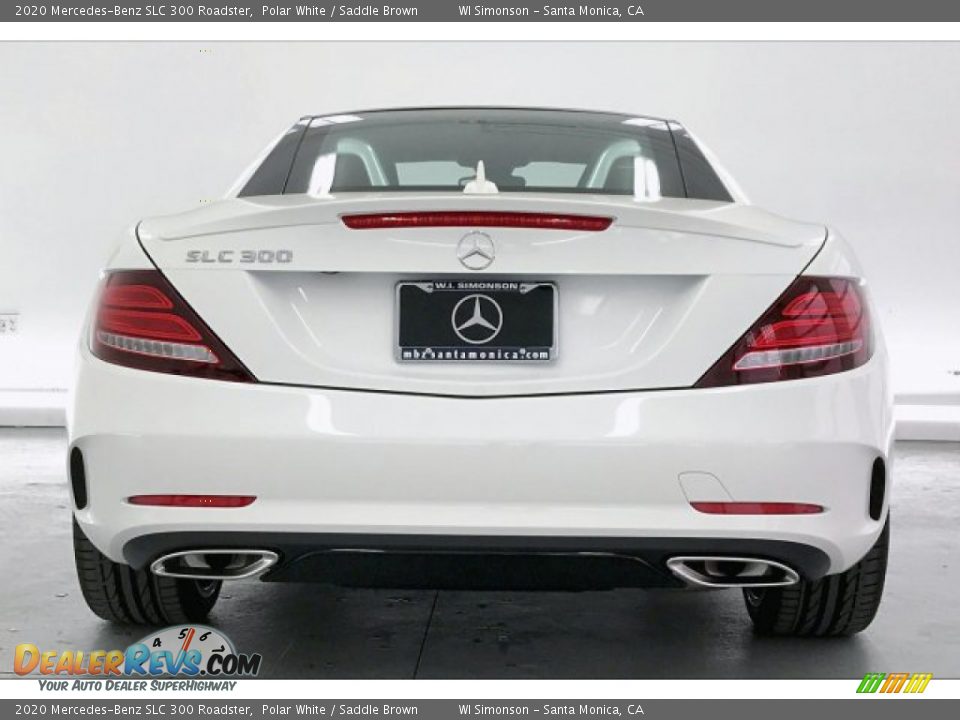 2020 Mercedes-Benz SLC 300 Roadster Polar White / Saddle Brown Photo #3