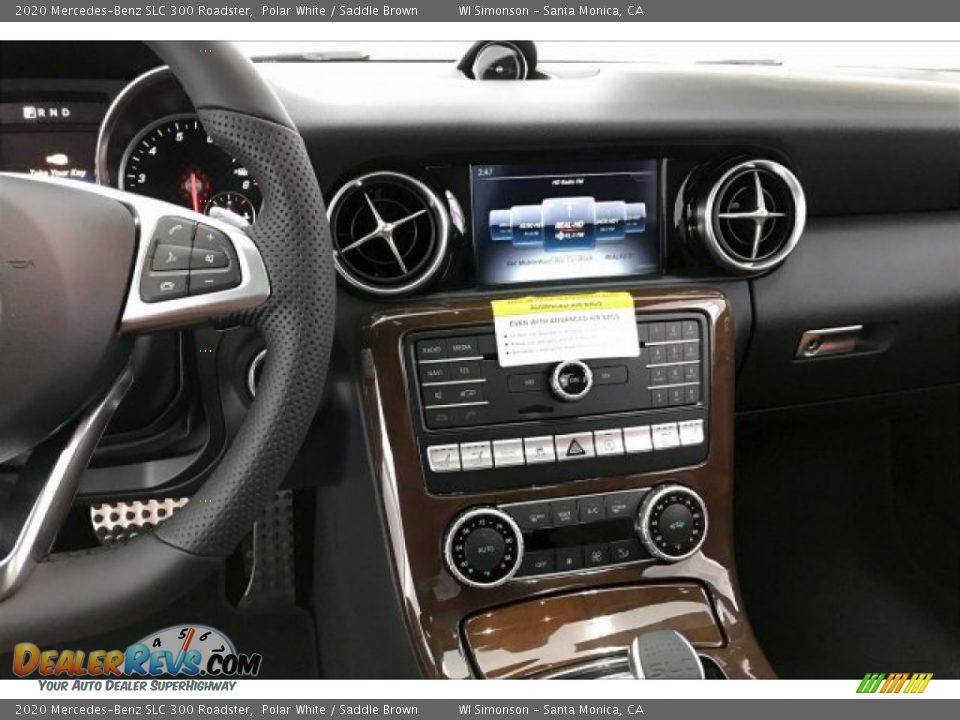 2020 Mercedes-Benz SLC 300 Roadster Polar White / Saddle Brown Photo #6