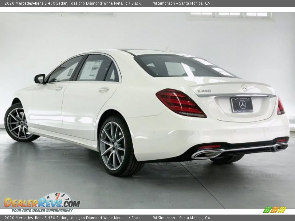 2020 Mercedes-Benz S 450 Sedan designo Diamond White Metallic / Black Photo #2