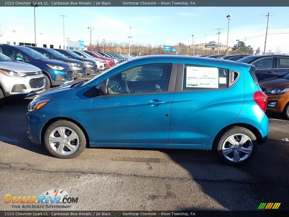 2020 Chevrolet Spark LS Caribbean Blue Metallic / Jet Black Photo #2
