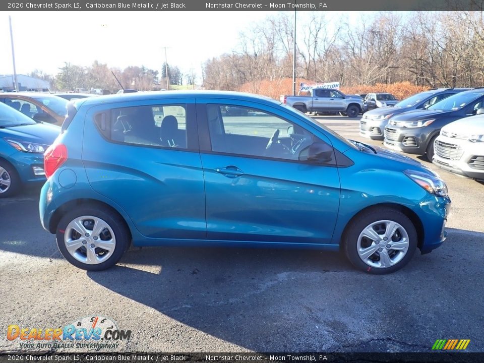 2020 Chevrolet Spark LS Caribbean Blue Metallic / Jet Black Photo #6