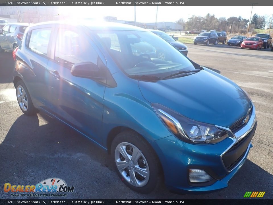 2020 Chevrolet Spark LS Caribbean Blue Metallic / Jet Black Photo #7