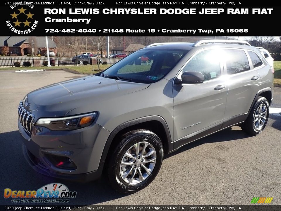 2020 Jeep Cherokee Latitude Plus 4x4 Sting-Gray / Black Photo #1