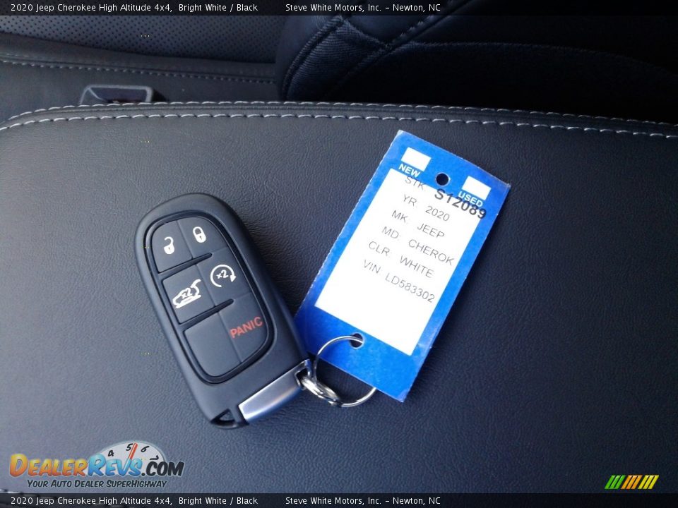 2020 Jeep Cherokee High Altitude 4x4 Bright White / Black Photo #34