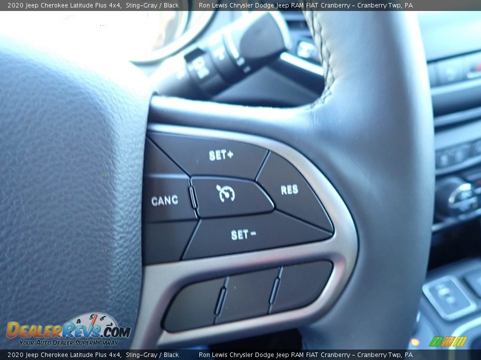 2020 Jeep Cherokee Latitude Plus 4x4 Sting-Gray / Black Photo #18