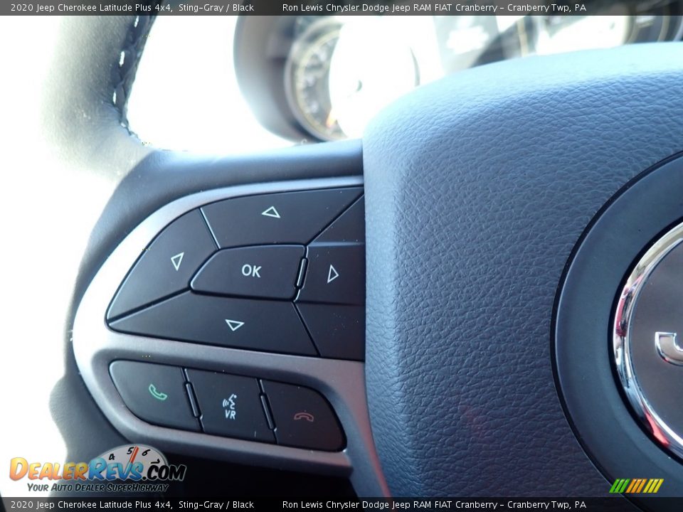 2020 Jeep Cherokee Latitude Plus 4x4 Sting-Gray / Black Photo #19