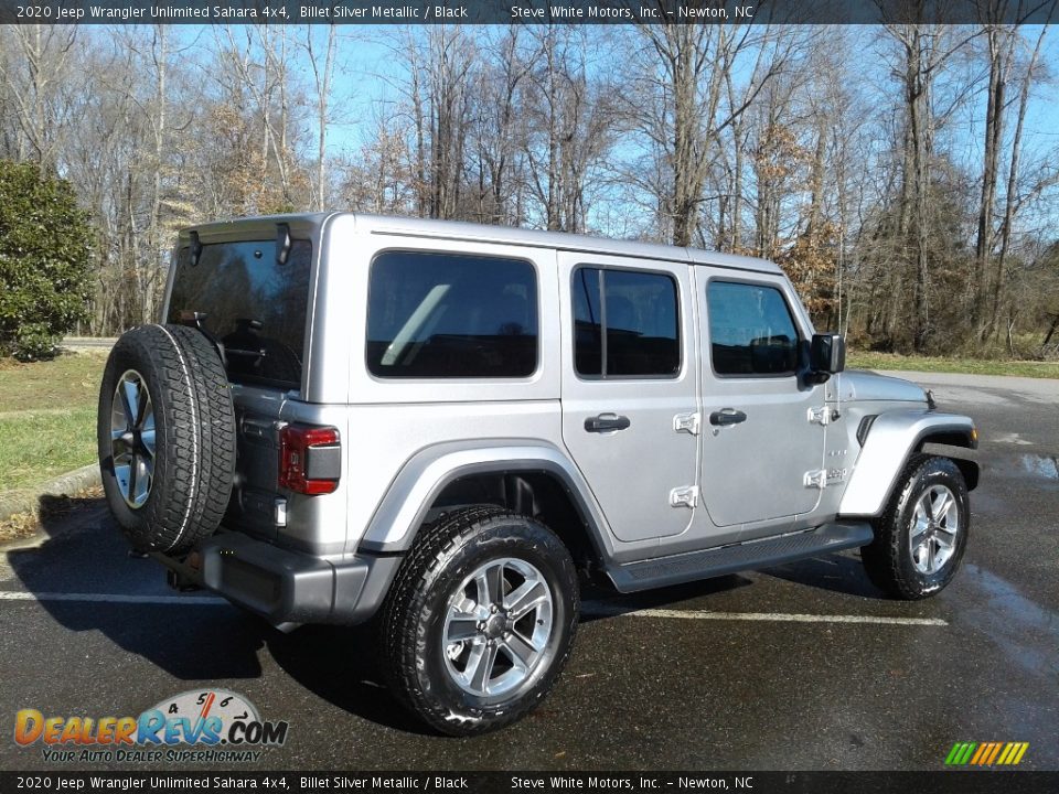 2020 Jeep Wrangler Unlimited Sahara 4x4 Billet Silver Metallic / Black Photo #6