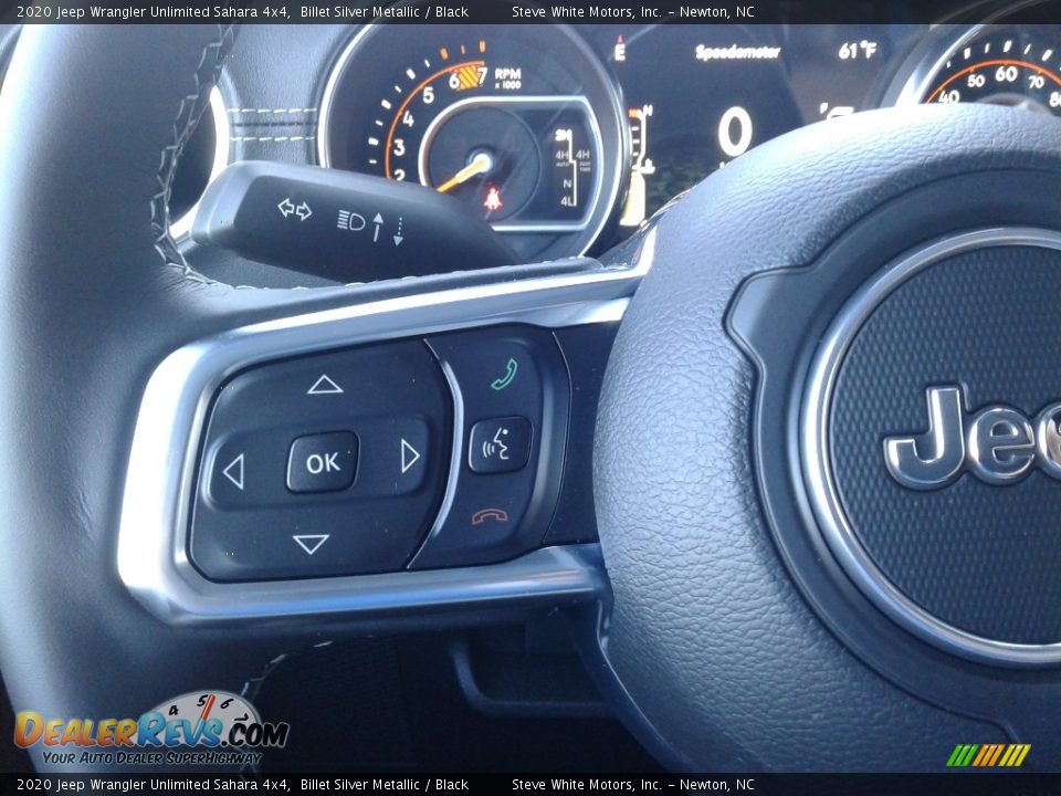 2020 Jeep Wrangler Unlimited Sahara 4x4 Billet Silver Metallic / Black Photo #21