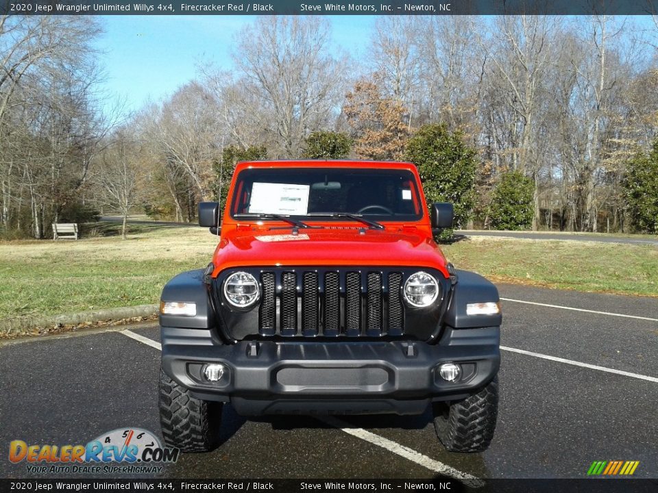 2020 Jeep Wrangler Unlimited Willys 4x4 Firecracker Red / Black Photo #3